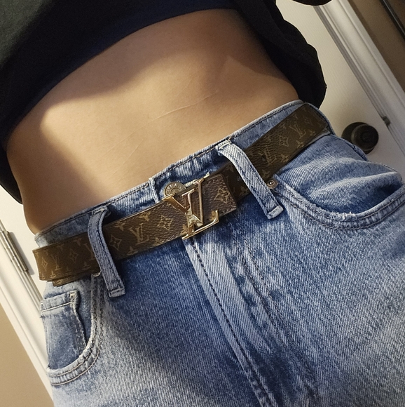 Authentic Louis Vuitton Brown Monogram Belt - Picture 3 of 5